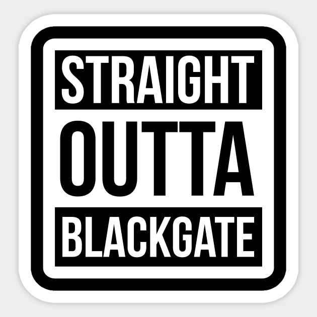 DC Straight outta Blackgate Prison Sticker by NEFT PROJECT
